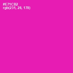 #E71CB2 - Hollywood Cerise Color Image