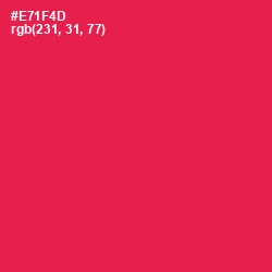 #E71F4D - Razzmatazz Color Image