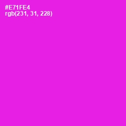 #E71FE4 - Magenta / Fuchsia Color Image