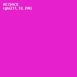 #E720CE - Razzle Dazzle Rose Color Image