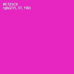 #E725C0 - Razzle Dazzle Rose Color Image