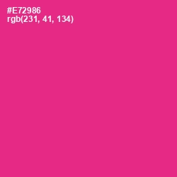 #E72986 - Wild Strawberry Color Image
