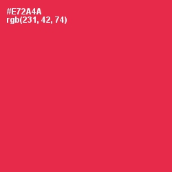 #E72A4A - Amaranth Color Image