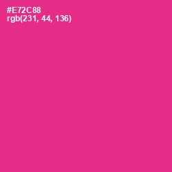 #E72C88 - Wild Strawberry Color Image