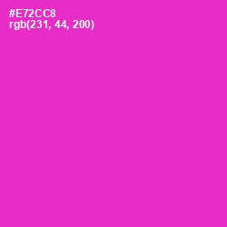 #E72CC8 - Razzle Dazzle Rose Color Image