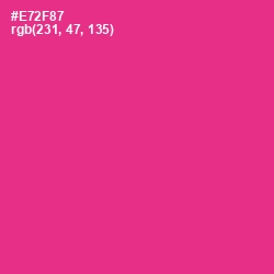 #E72F87 - Wild Strawberry Color Image