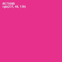 #E7308B - Wild Strawberry Color Image