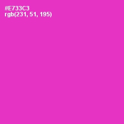 #E733C3 - Razzle Dazzle Rose Color Image
