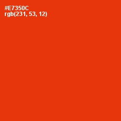 #E7350C - Scarlet Color Image