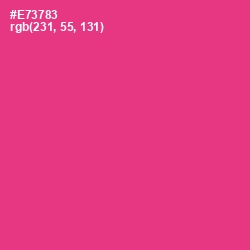 #E73783 - Wild Strawberry Color Image