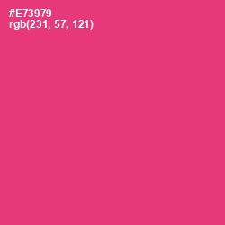 #E73979 - Cerise Red Color Image