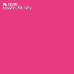 #E73B80 - Wild Strawberry Color Image