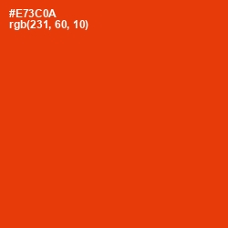 #E73C0A - Scarlet Color Image