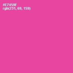 #E7459F - French Rose Color Image