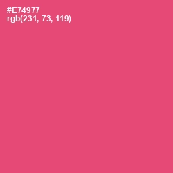 #E74977 - Mandy Color Image