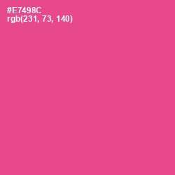 #E7498C - French Rose Color Image