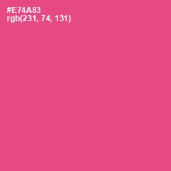 #E74A83 - French Rose Color Image