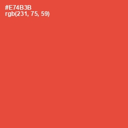 #E74B3B - Cinnabar Color Image