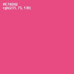 #E74B82 - French Rose Color Image