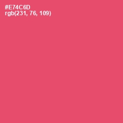 #E74C6D - Mandy Color Image