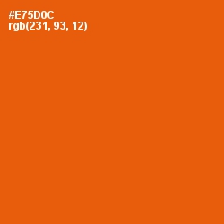 #E75D0C - Trinidad Color Image