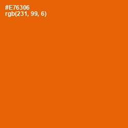 #E76306 - Clementine Color Image