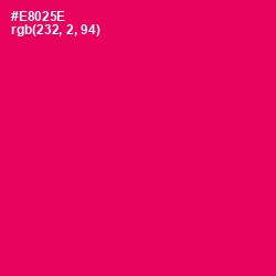 #E8025E - Razzmatazz Color Image