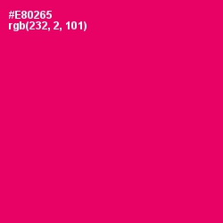 #E80265 - Rose Color Image