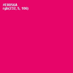 #E8056A - Rose Color Image