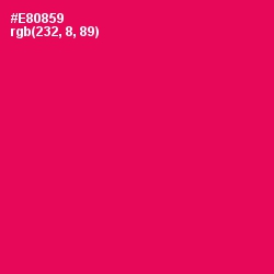 #E80859 - Razzmatazz Color Image