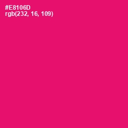 #E8106D - Rose Color Image