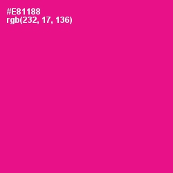 #E81188 - Hollywood Cerise Color Image