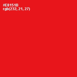 #E8151B - Red Color Image