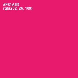 #E81A6D - Rose Color Image