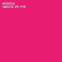 #E81D72 - Rose Color Image