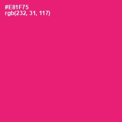 #E81F75 - Rose Color Image