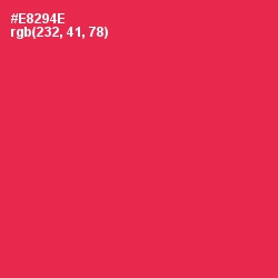 #E8294E - Amaranth Color Image