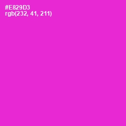 #E829D3 - Razzle Dazzle Rose Color Image