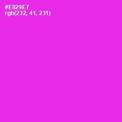 #E829E7 - Razzle Dazzle Rose Color Image