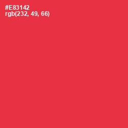 #E83142 - Amaranth Color Image