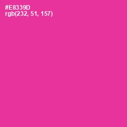 #E8339D - Wild Strawberry Color Image