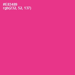 #E83489 - Wild Strawberry Color Image