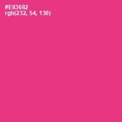 #E83682 - Wild Strawberry Color Image