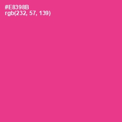 #E8398B - Wild Strawberry Color Image