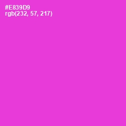 #E839D9 - Razzle Dazzle Rose Color Image