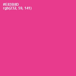 #E83B8D - Wild Strawberry Color Image