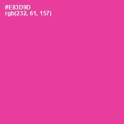 #E83D9D - Wild Strawberry Color Image