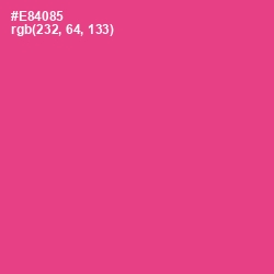 #E84085 - Violet Red Color Image