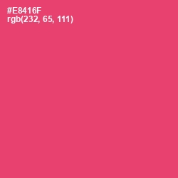 #E8416F - Mandy Color Image