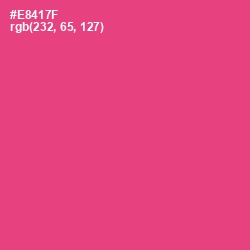 #E8417F - Mandy Color Image